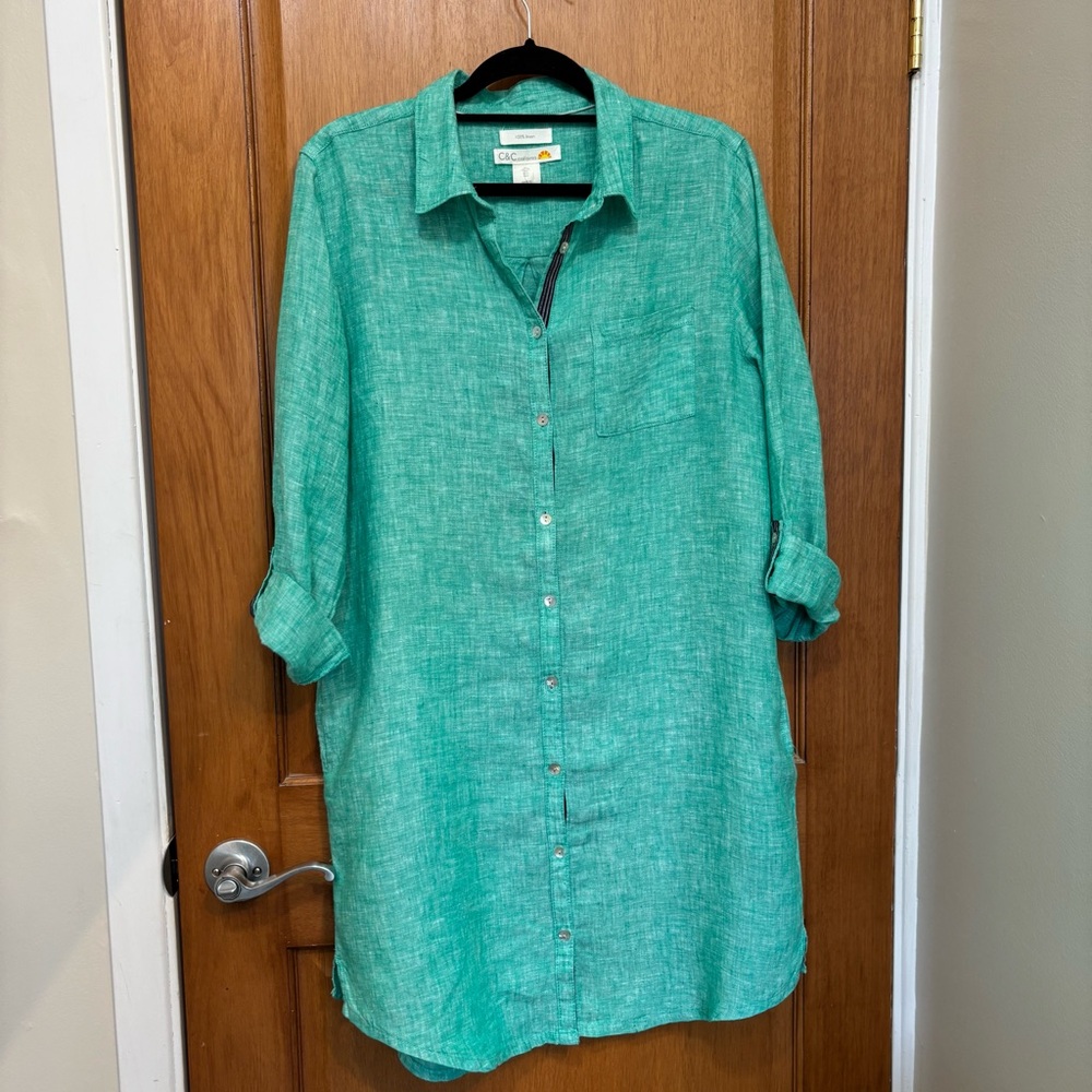 C&C California Linen Shirt Dress